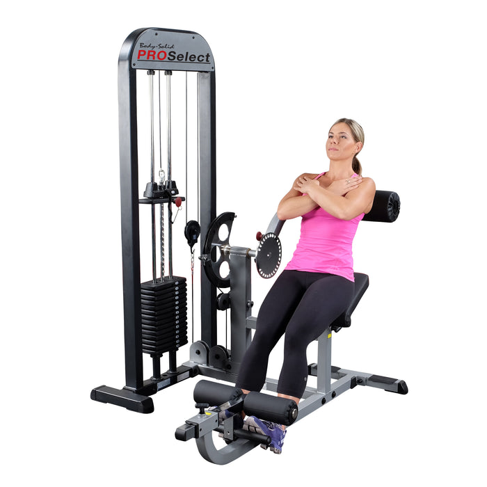 Body-Solid - Core GCAB-STK - PRO SELECT AB AND BACK SELECTORIZED, 210LB/310LB STACK