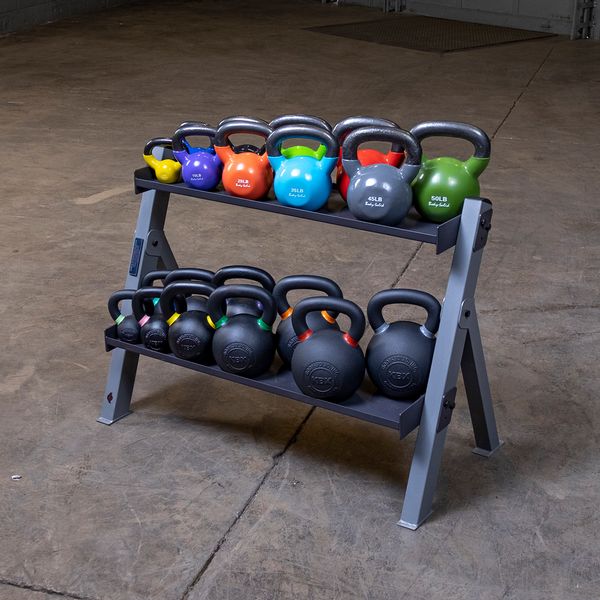 Body-Solid - Storage GDKR100B - Dumbell/Kettlebell Rack