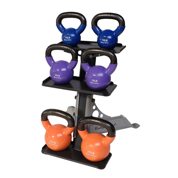 Body-Solid - Storage GDKR50B - Dumbell/Kettlebell Rack Black