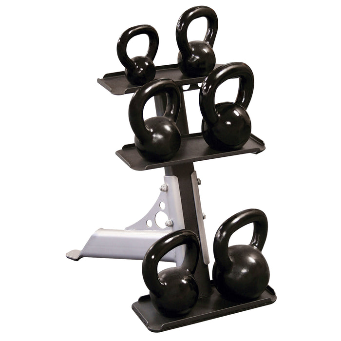 Body-Solid - Storage GDKR50B - Dumbell/Kettlebell Rack Black