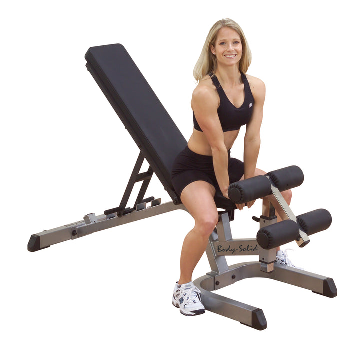 Body-Solid - Bench GFID371B -  Flat/Incline/Decline Bench, 2"x3", GFID71