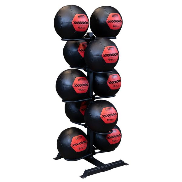 Body-Solid -Storage GMR20 - Wall Ball, Medicine Ball Rack Holds 10