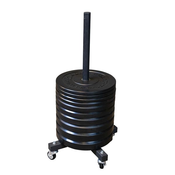 Body-Solid - Storage GWT86 - Vertical Oly Plate Tree w Casters