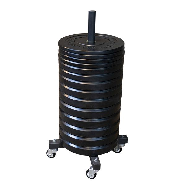 Body-Solid - Storage GWT86 - Vertical Oly Plate Tree w Casters